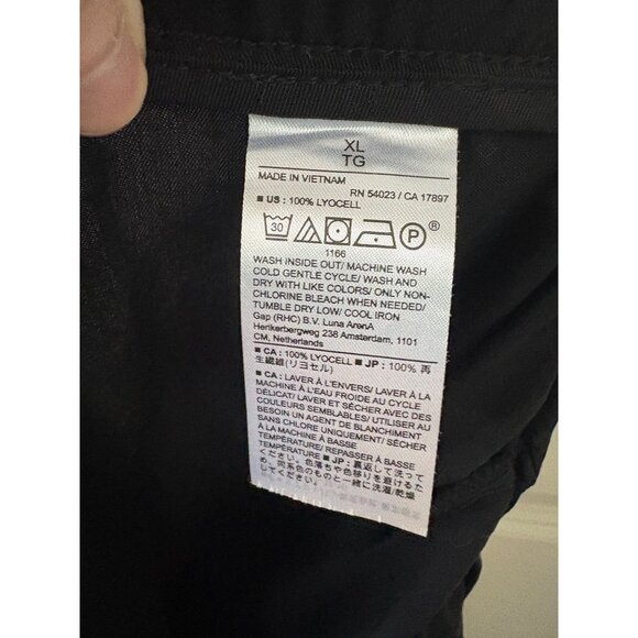 Banana Republic Women's Black Lyocell Jogger Pants Elastic Waist Pull On Size XL - Picture 11 of 11